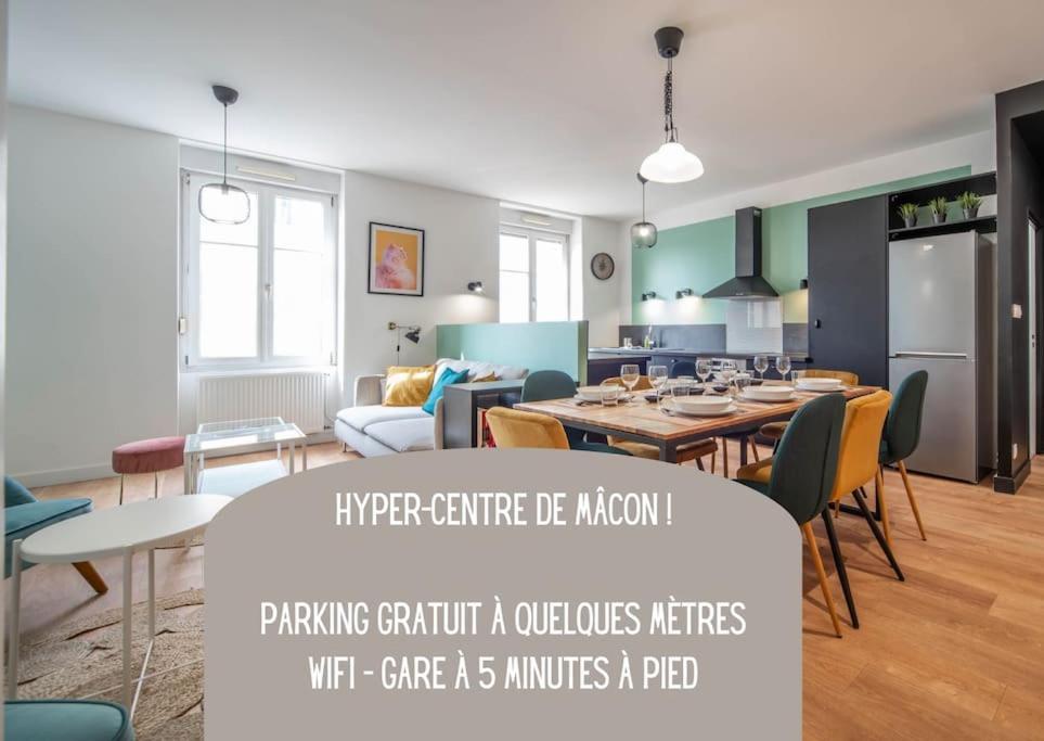 Macon Cozy / Appartement Central 100M² / 8 Pers Екстериор снимка